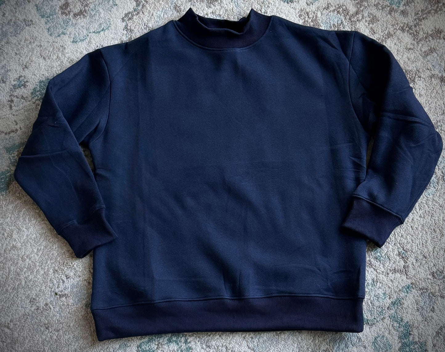 Reversible Premium Blank 300 GSM Mock Neck Sweatshirt