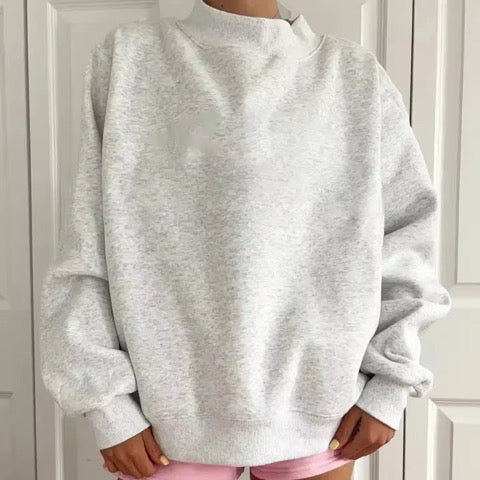 Reversible Premium Blank 300 GSM Mock Neck Sweatshirt