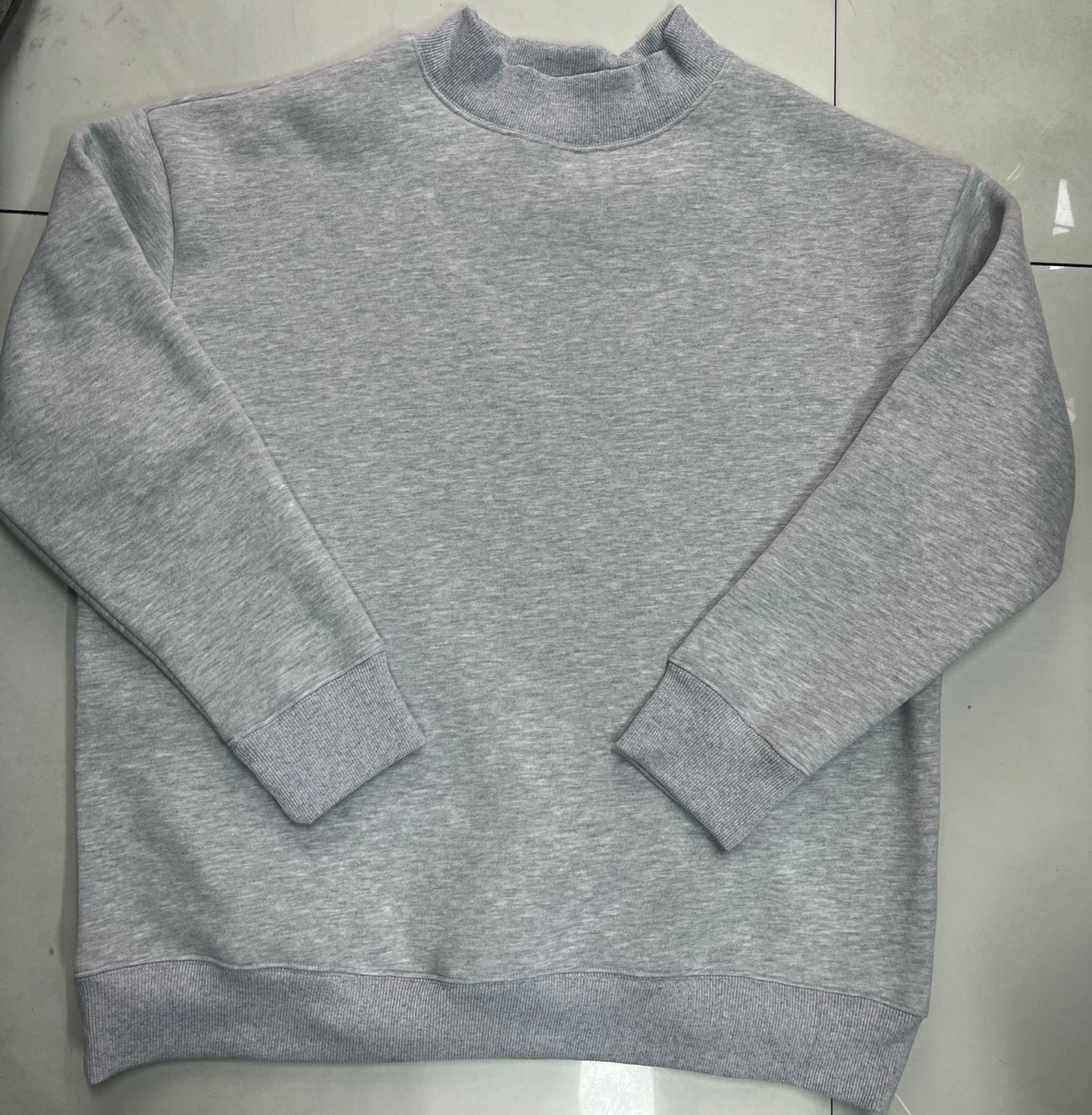 Reversible Premium Blank 300 GSM Mock Neck Sweatshirt